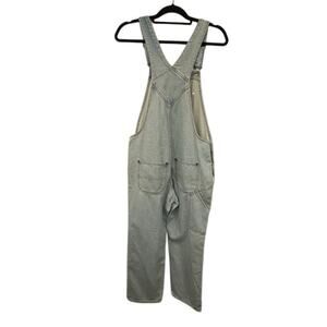 Old Navy Womens Overalls Size 8 Petite Light Wash Straight Leg Carpenter NEW